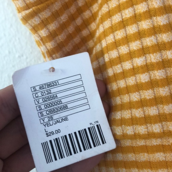 Yellow gingham UO tube top - Picture 3 of 3